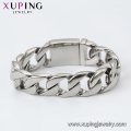 75518 Xuping china fornecedores de jóias de aço inoxidável pulseiras cadeia de ouro novo pulseiras design simples para homens